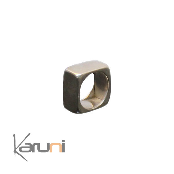 Square Exclusive Silver Ring - KARUNI