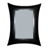 rectangle mirror curved recycled metal Madagascar 60 cm x 80 cm