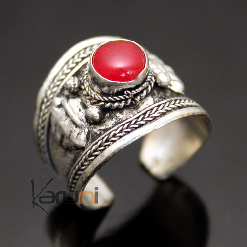 jewelry ethnical silver ring 54
