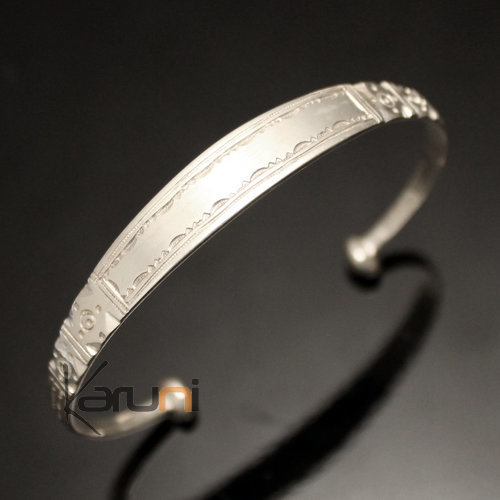 Ethnic Bracelet Sterling Silver Jewelry Large Engraved Men/Women Tuareg Tribe Design 28