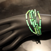 Flip Flop Ethnic African jewelry Plastic Bracelets Jokko Beads Recycled Fair Trade Green b