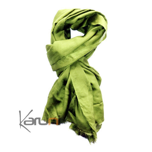 Green Cheche scarf 100 % cotton