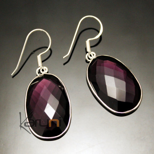 Purple Amethyst earrings 21