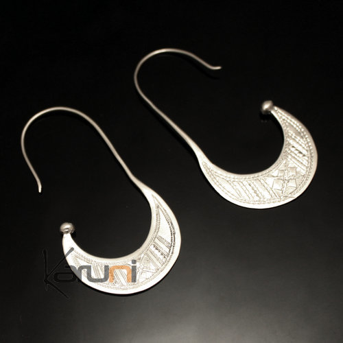 Creoles silver earrings 54