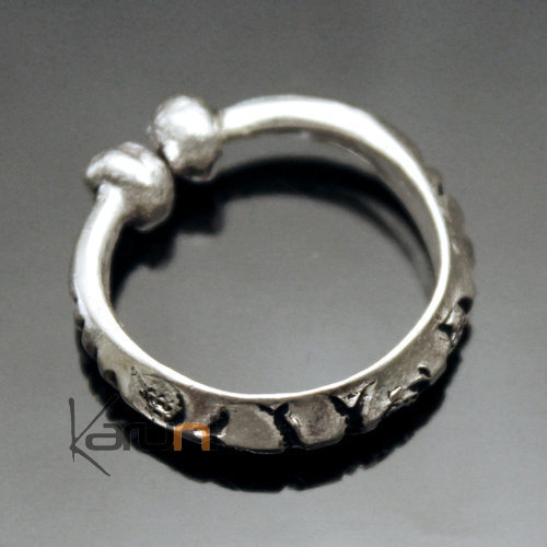 Mix silver ethnic ring