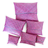 Raffia patterned pouch Lot of 6