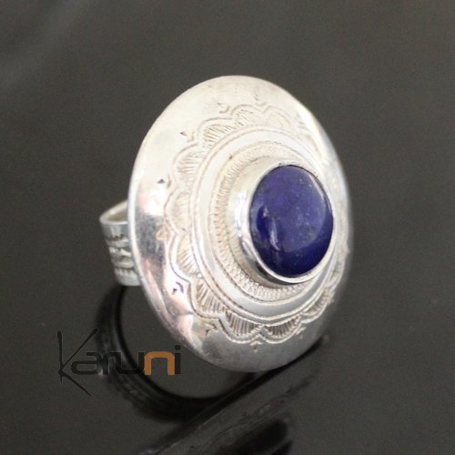 Ethnic Marquise Ring Sterling Silver Jewelry Engraved Tuareg Tribe Design 42