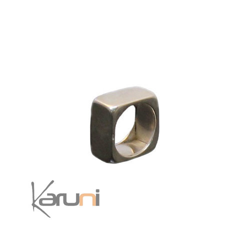 Square Exclusive Silver Ring - KARUNI