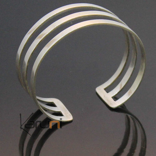 3 lines silver bracelet