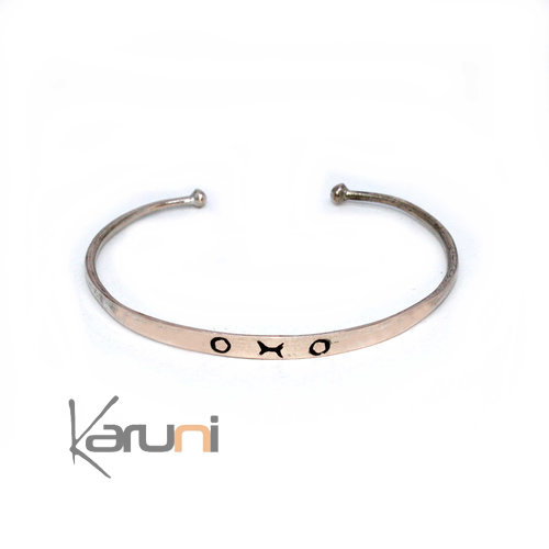 Mauritanian Mix Silver and copper Bracelet 3002
