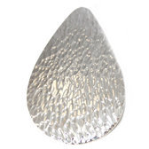 Hammered Silver Drop Pendant 