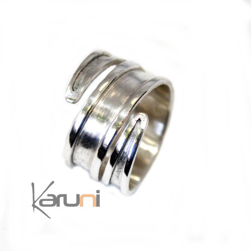 Fancy silver ring karuni