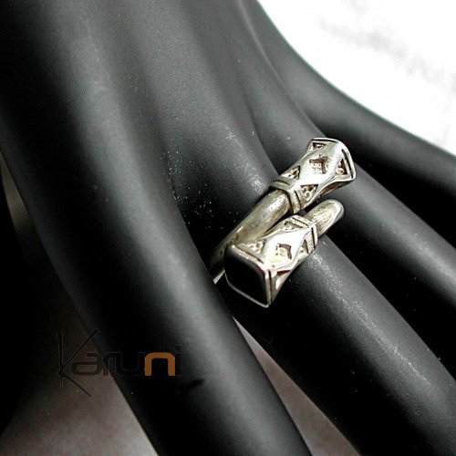 Ethnic Cross switch Ring Sterling Silver Nail Jewelry Tuareg Tribe Design 02  KARUNI