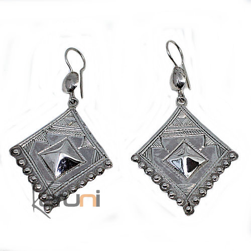 Ethnic Earrings Sterling Silver Berber 5051