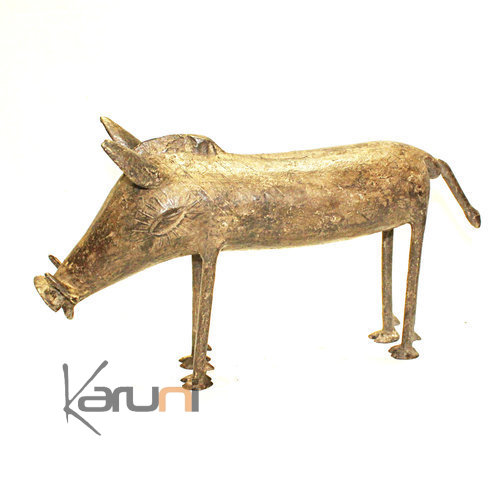 Dogon Bronze Sculpture Warthog