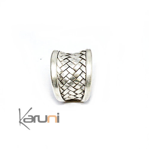 Braided 925 silver ring