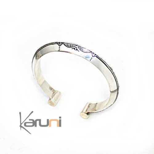 Ethnic Bracelet Sterling Silver Jewelry  Engraved 3111