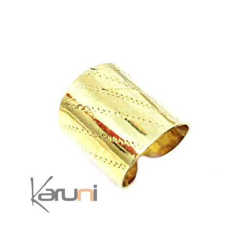 Golden bronze Fulani adjustable ring 1146