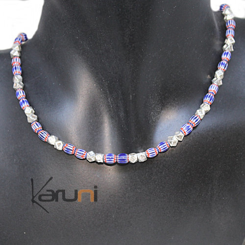 Small Ghana Pearl Sterling Silver Necklace 7065