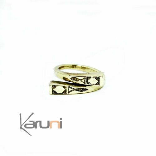 Brune Golden bronze Fulani adjustable ring 1162