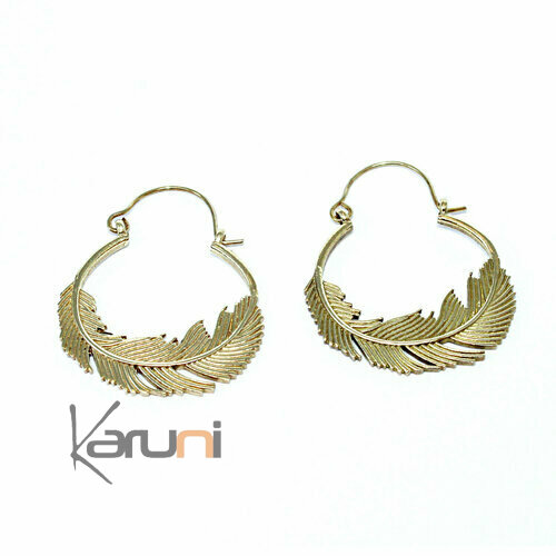 Golden creoles earrings