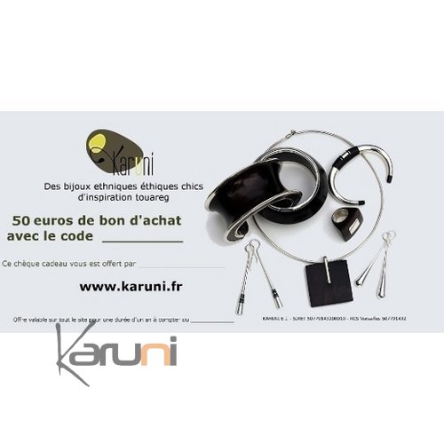 Gift Cards Online Jewelry Home Decor Karuni Store 50 euros