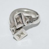 Ethnic Cross Ring Sterling Silver Jewelry Large Engraved Nail Tuareg Tribe Design
