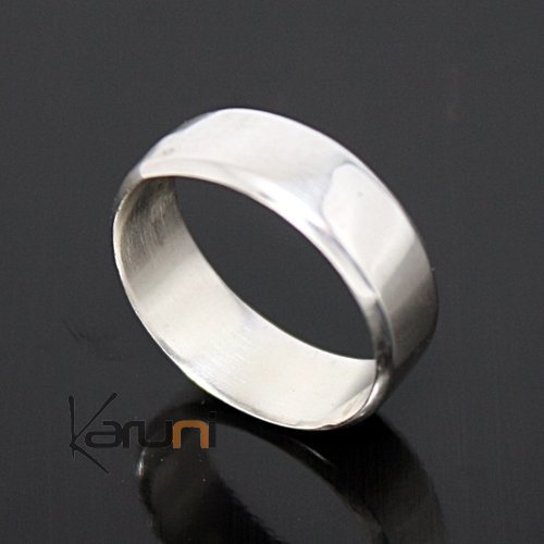  Silver Ring Ring Men / Women Smooth 01 Band Inspiration Karuni