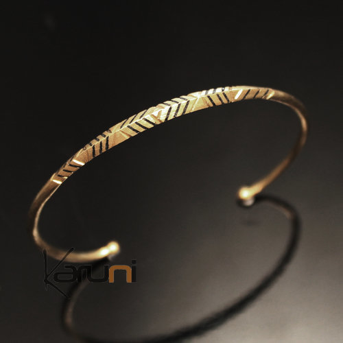 African Thin Bracelet Ethnic Jewelry Bronze Women/Kids Tuareg Tribe Design 01