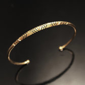 African Thin Bracelet Ethnic Jewelry Bronze Women/Kids Tuareg Tribe Design 01