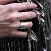 Ethnic Engagement Ring Wedding Jewelry Sterling Silver Large Engraved Men/Women Tuareg Tribe Design 09 b