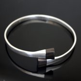 Ebony 925 silver bracelet