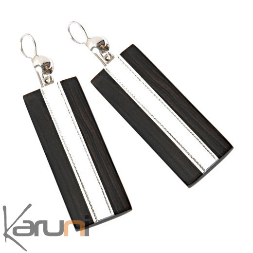  Ethnic Jewelry Tuareg Earrings in Silver and Ebony 36 Art Deco Rectangle Band Silver