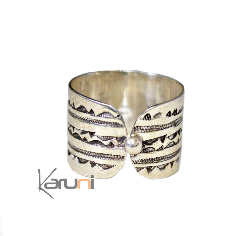 Reversible Ethnic Sterling Silver Ring 1079