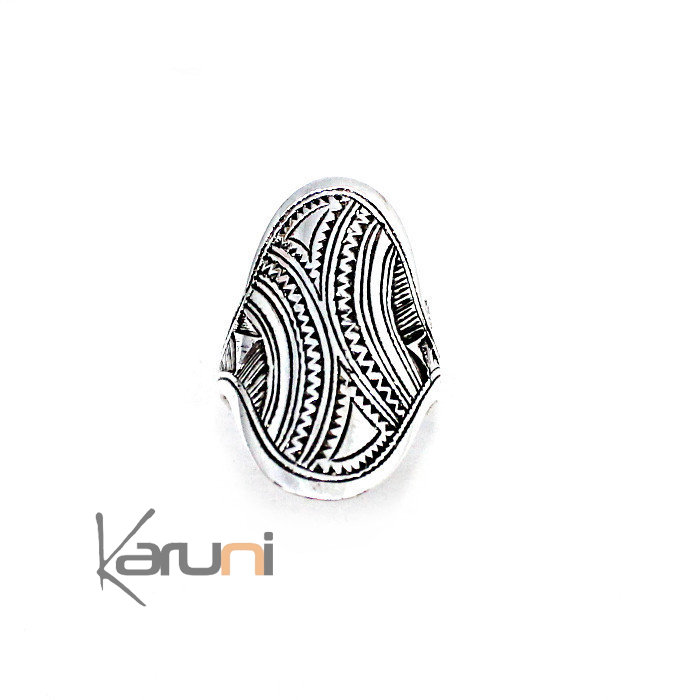 Sterling Silver Engraved Ring 1119