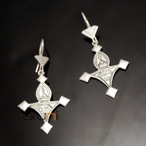 Tuareg Earrings Southern Bagazen in Silver 47
