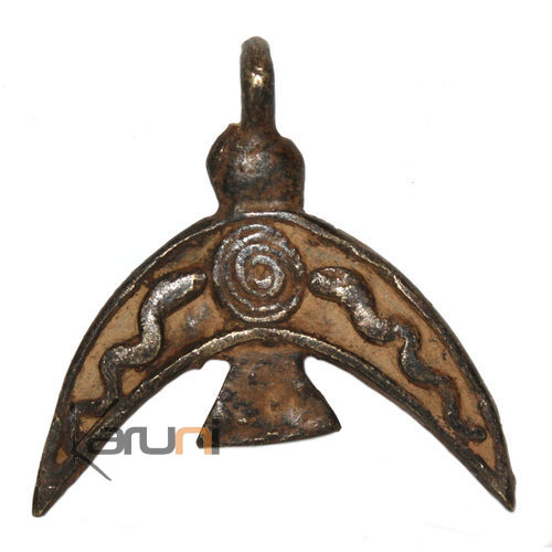  African Dogon Art Bronze Pendant Amulet Ethnic sculpture Africa 20 Bird