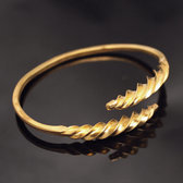 Ethnic African Jewelry Bracelet Fashion Golden Fulani Tribe Twist Design KARUNI