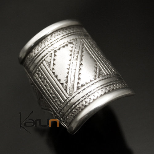 Sterling silver ring rectangle 02 Karuni