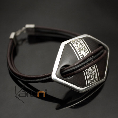 Ethnic bracelet thin losange 03