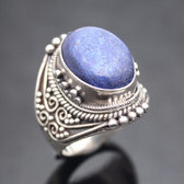 Lapis sterling silver ring