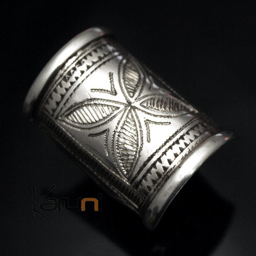 Ethnic Signet Ring Sterling Silver Jewelry Engraved Men/Women Tuareg Tribe Design 09
