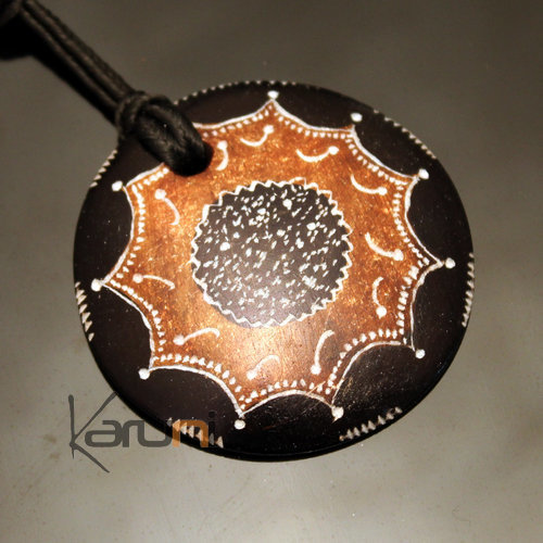 Ethnic Tuareg Jewelry Necklace Pendant Soap Stone Engraved 50 Niger Cercle