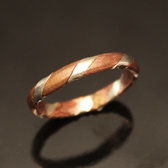 Ethnic Engagement Ring Wedding Jewelry Silver/Copper Braided Men/Women Tuareg Tribe Mauritania Design 01