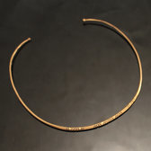 Ethnic Jewelry Tuareg African Thin Necklace Bronze Mauritania 03