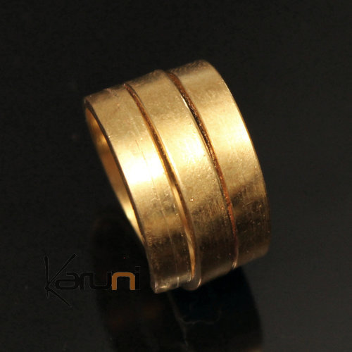 Fulani RiAfrican Ethnic Jewelry Fulani Mali Fulani Ring 12 Adjustable Gilt Bronze Spiral Ring Large Design Karuni Phalange Ringng
