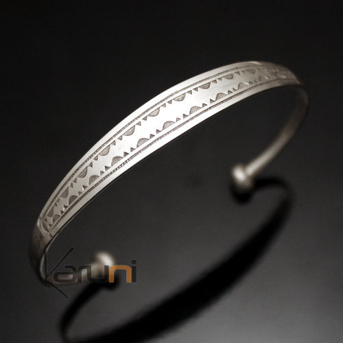 Ethnic Bracelet Sterling Silver Jewelry Large Engraved Men/Women Tuareg Tribe Design 23