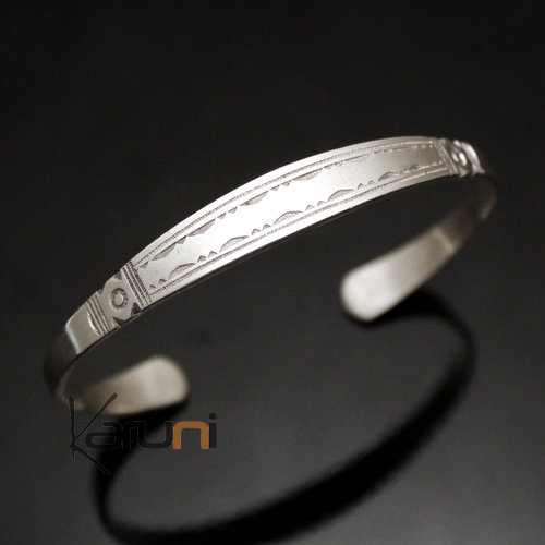 Ethnic Bracelet Sterling Silver Jewelry Large Engraved Men/Women Tuareg Tribe Design 26
