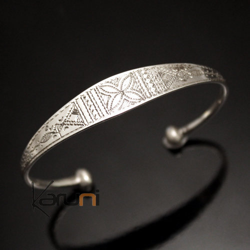 Ethnic Bracelet Sterling Silver Jewelry Large Engraved Men/Women Tuareg Tribe Design 29