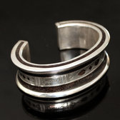 Silver and ebony bracelet